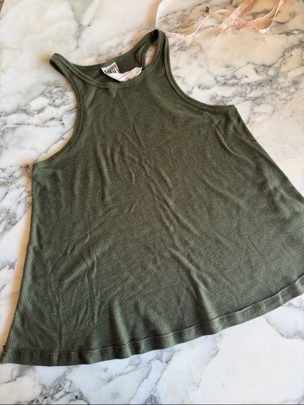 Free People Boho Ribbed A-Line Racerback Tank Women’s Small - Picture 13 of 14